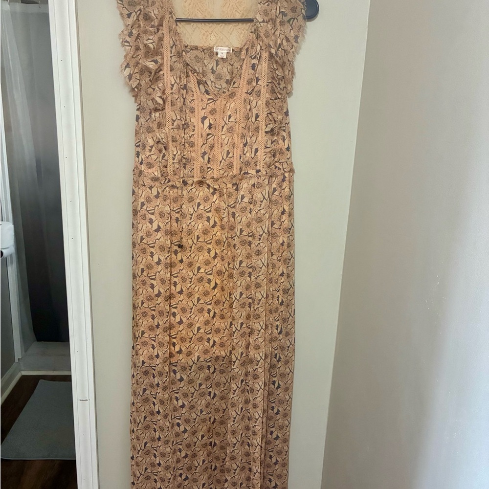 Xhilaration Floral Lace Maxi Dress